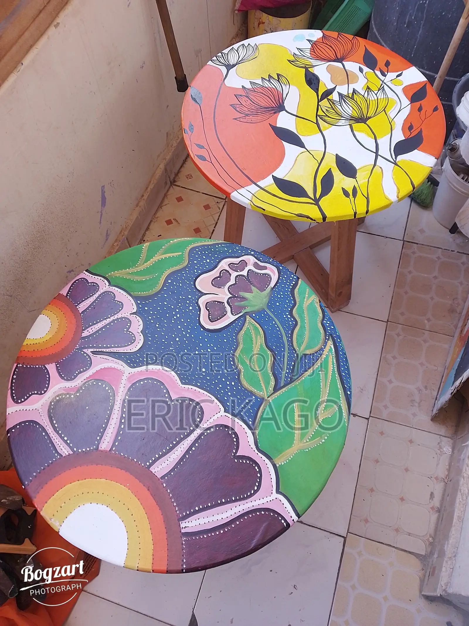 Custom Epoxy Top Coffee Tables/Recycled Tyres Tables