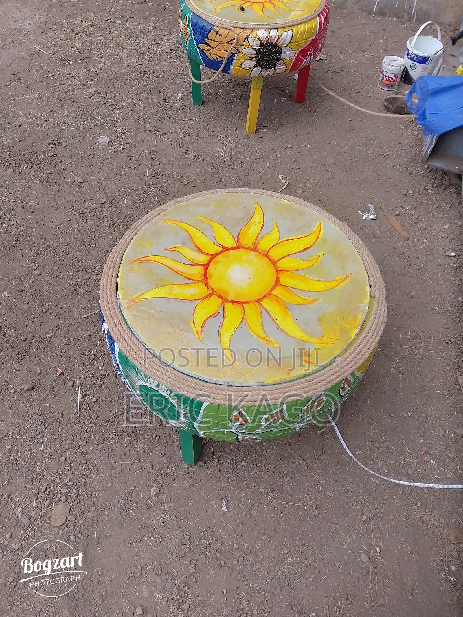 Custom Epoxy Top Coffee Tables/Recycled Tyres Tables