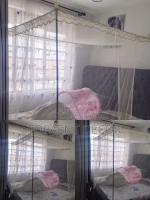 Bed Net With Four Metallic as It Stands