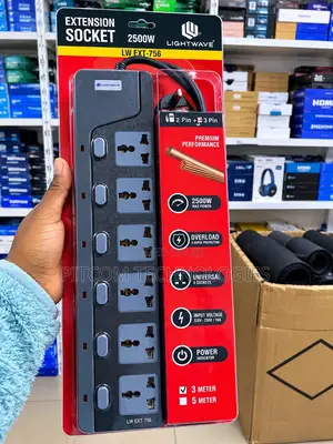 6 Way Lightwave Extension Socket – 2500W
