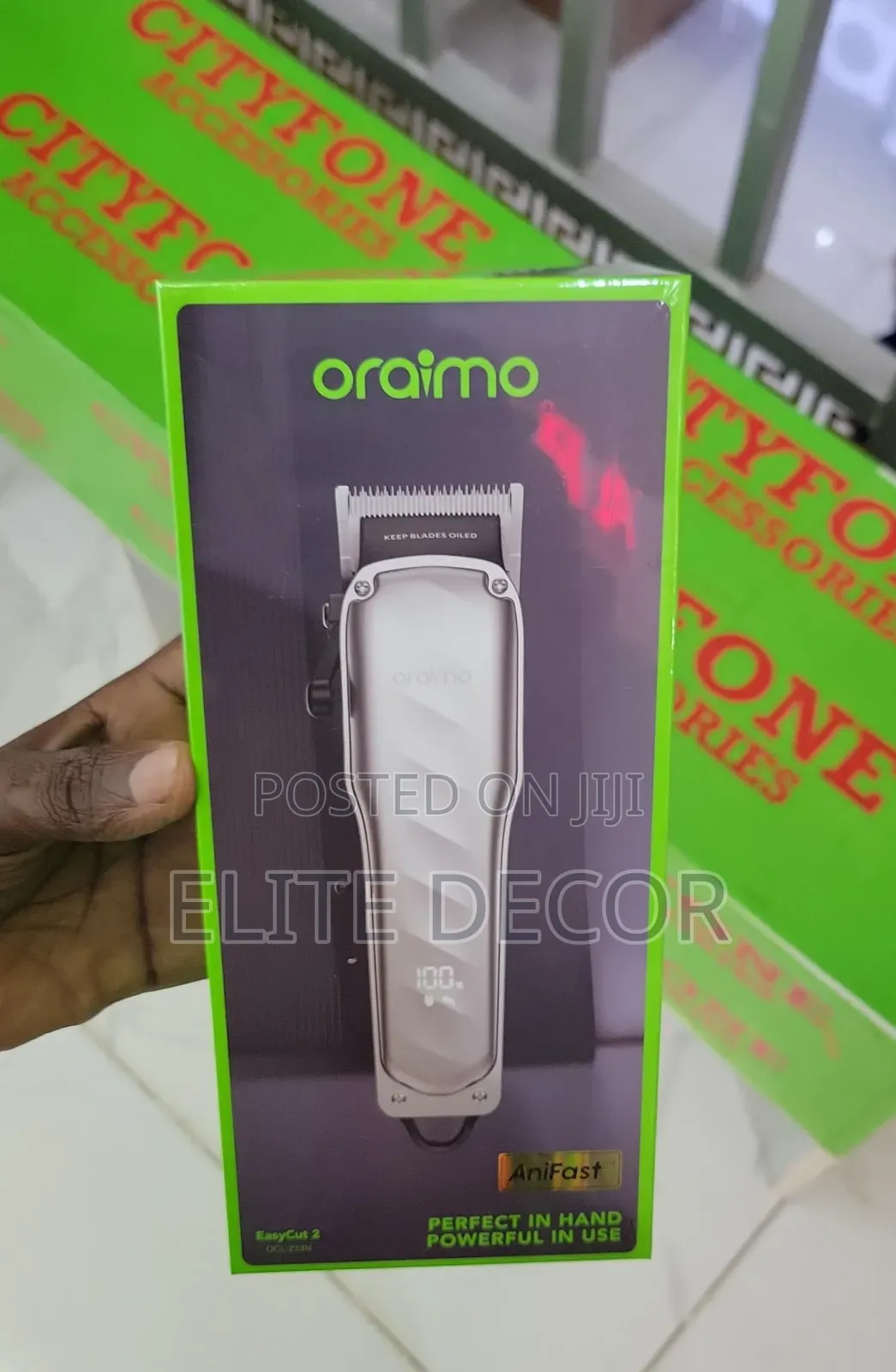 Oraimo EasyCut 2 10W Hair Clipper + 6 Combs