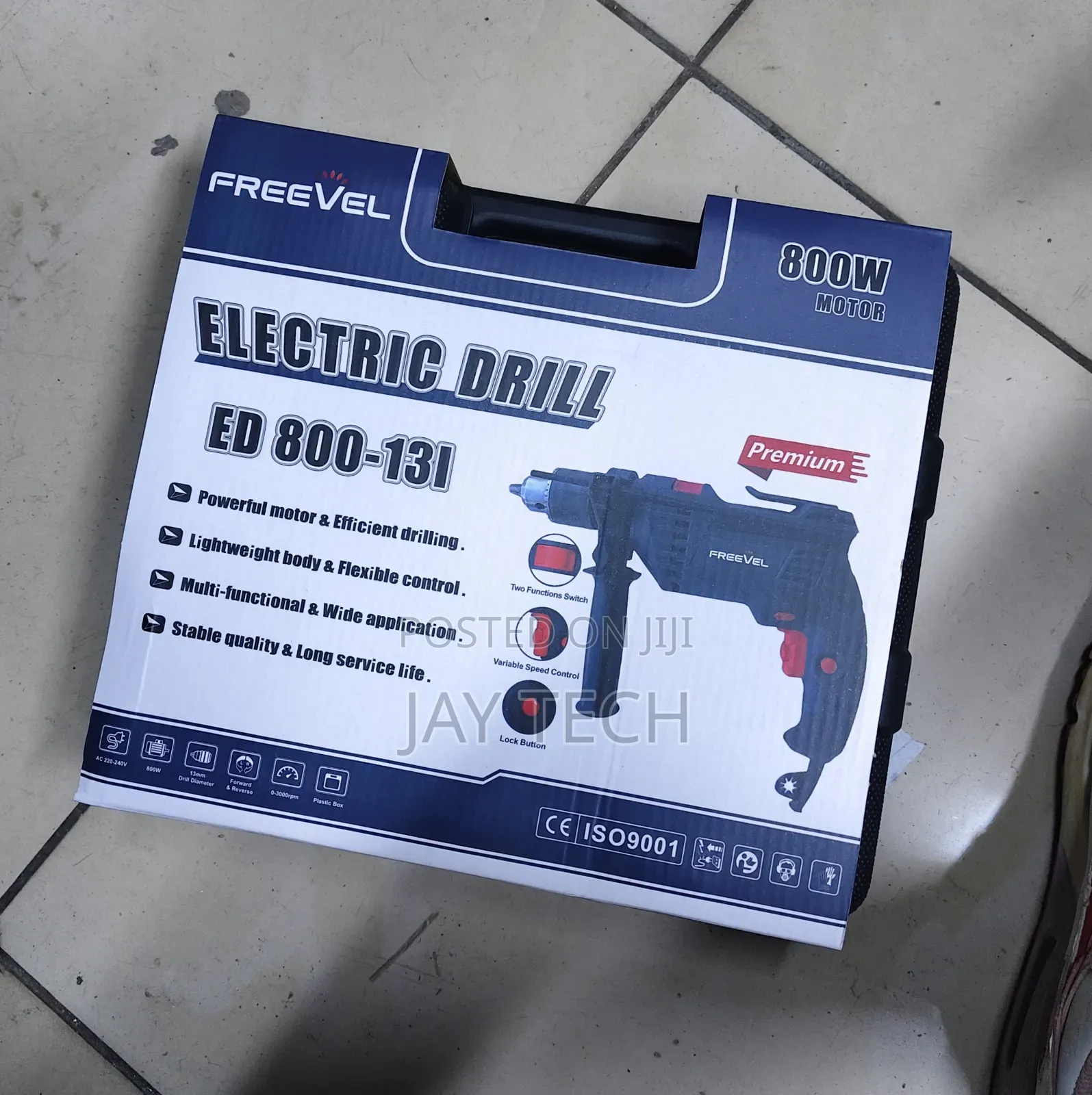 Brand New FREEVEL 800W Electric Impact Drill Machine – 13mm Chuck