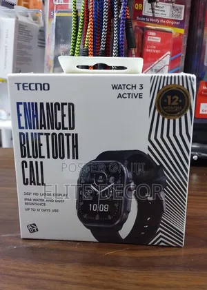 Tecno Watch 3 Active Smartwatch – Bluetooth Calling