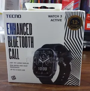 Tecno Watch 3 Active Smartwatch – Bluetooth Calling
