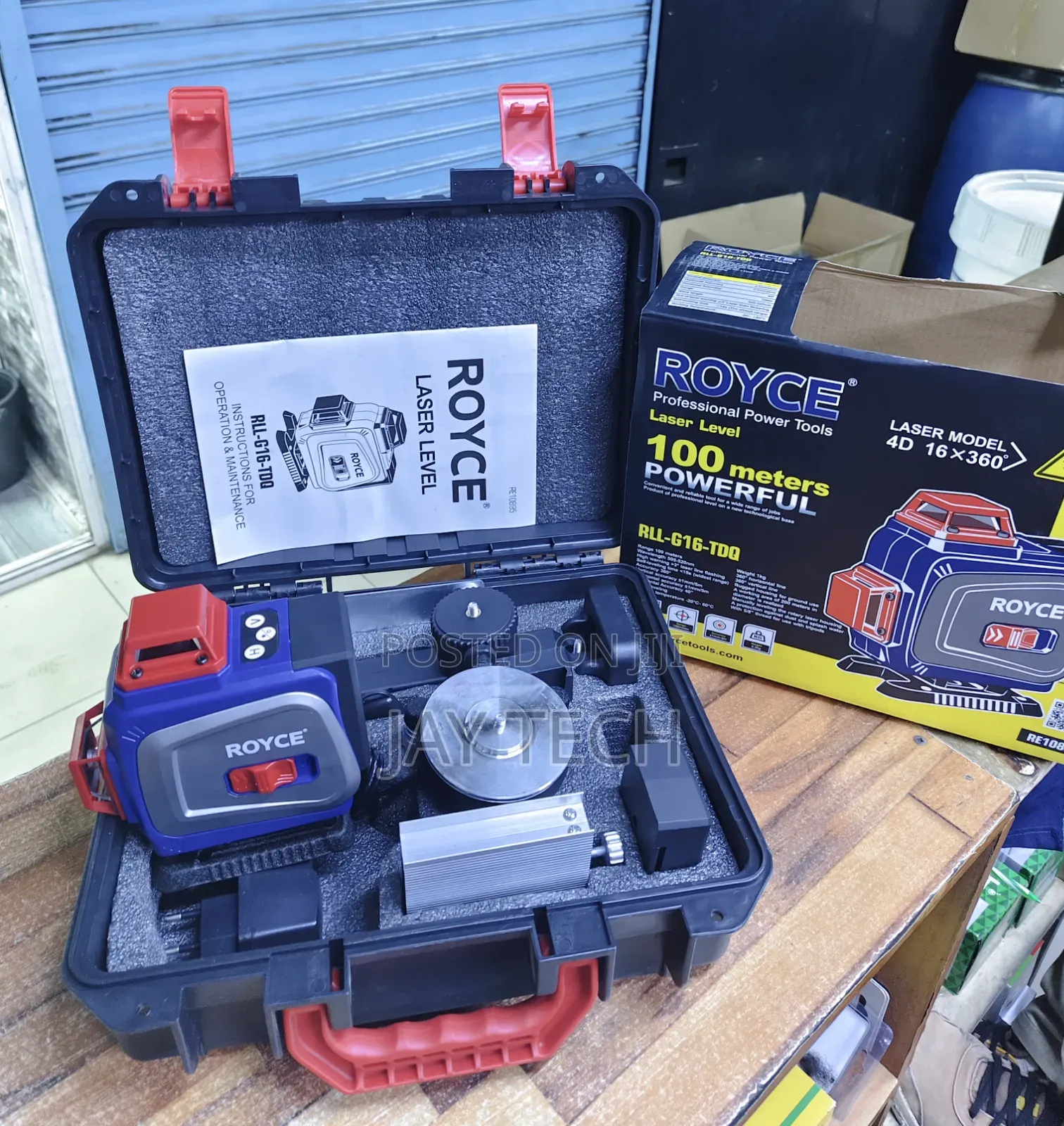 Royce 4D 16-Line Green Laser Level (100M Range)