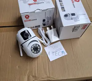 V380 Dual Lens Wifi Bulb Camera – Wall Mounted Security CCTV Camera