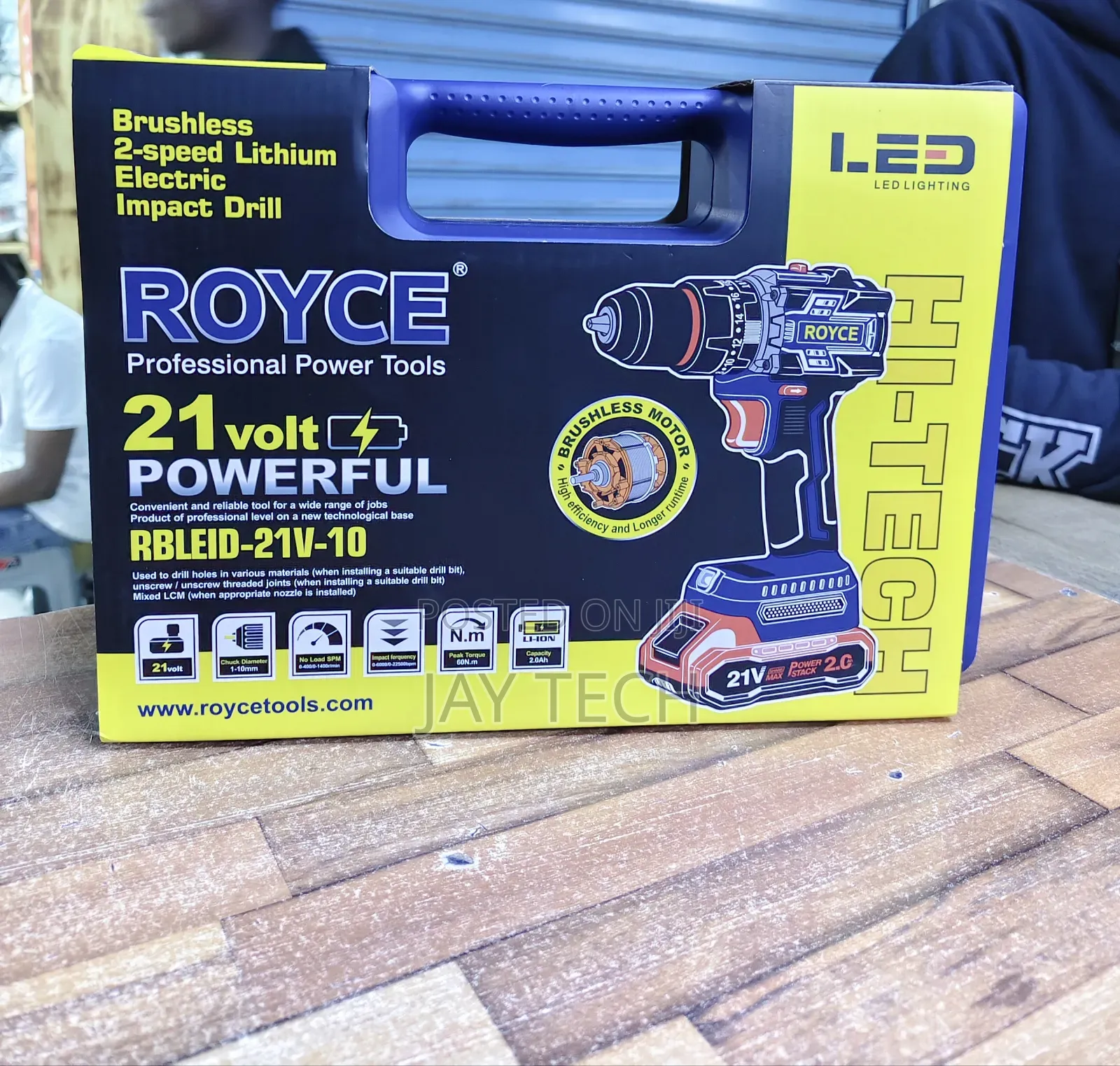 ROYCE 21V Cordless Brushless Impact Drill