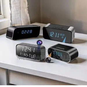 Smart Video Recorder WiFi Alarm Table Clock Hidden Spy Camera