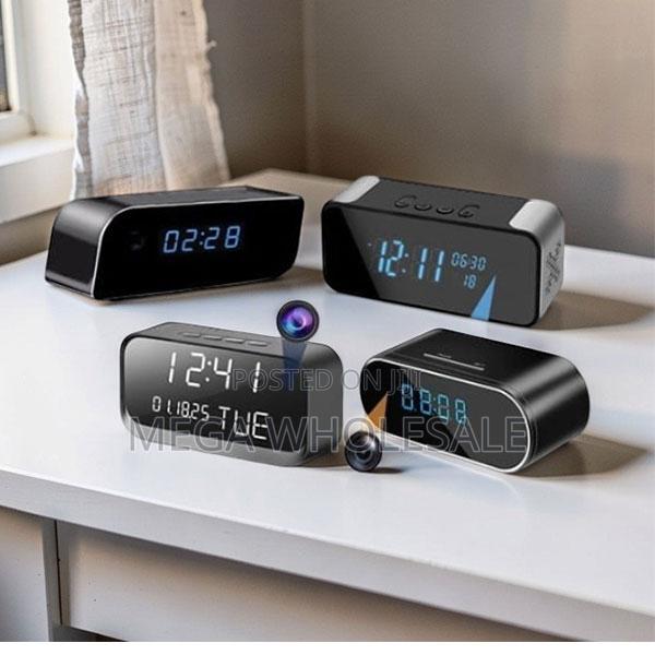 Smart Video Recorder WiFi Alarm Table Clock Hidden Spy Camera