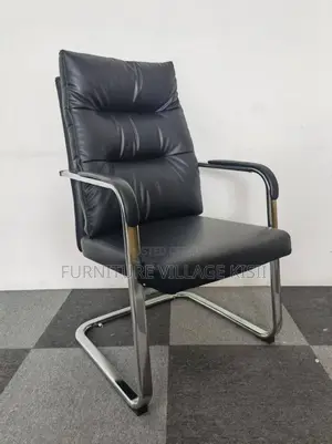 Office Chair; Modern Executive Leather Guest Chair