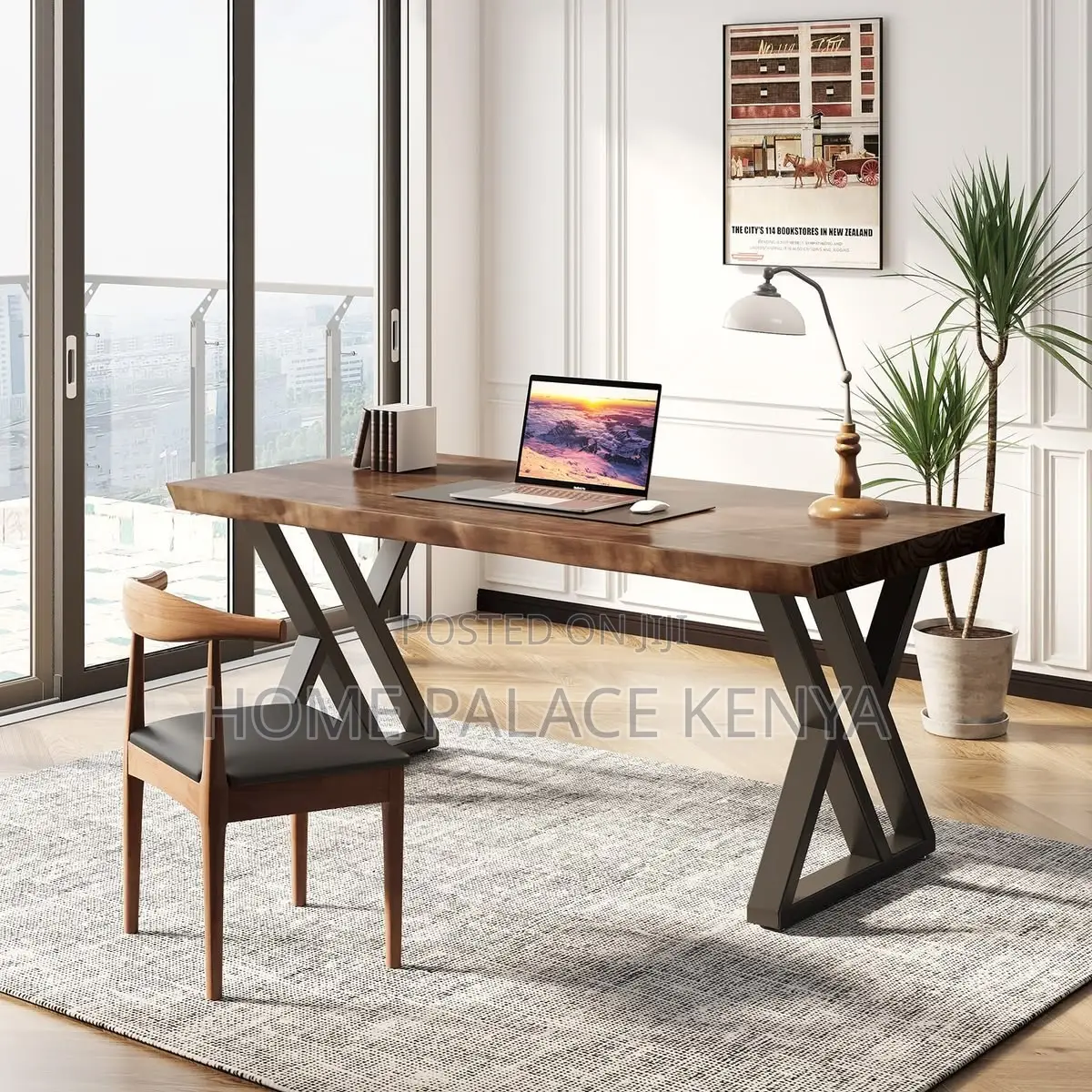 Study Table; Spacious Wooden Study Desk for Home and Office Work