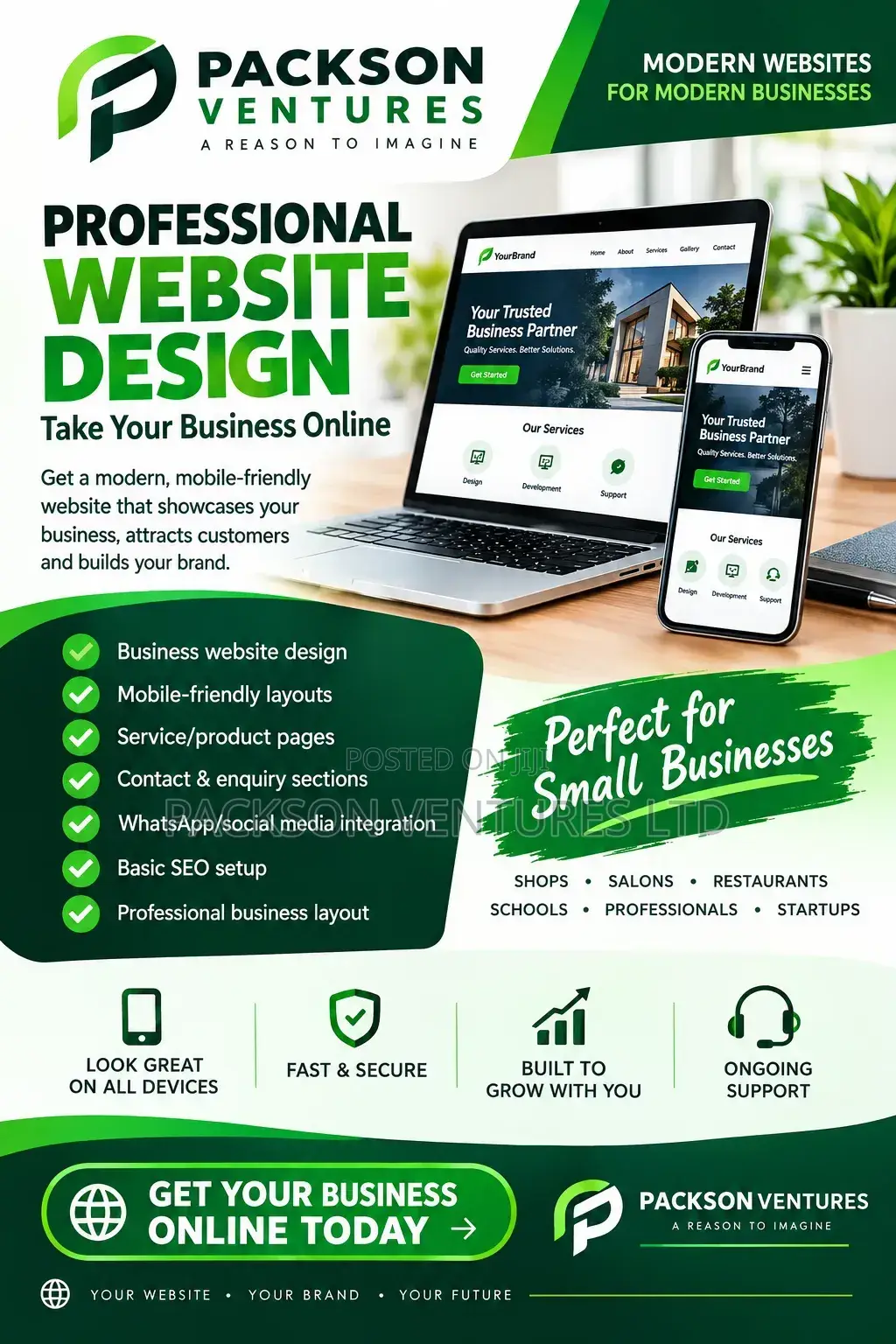 Professional Business Website Design | Mobile Friendly