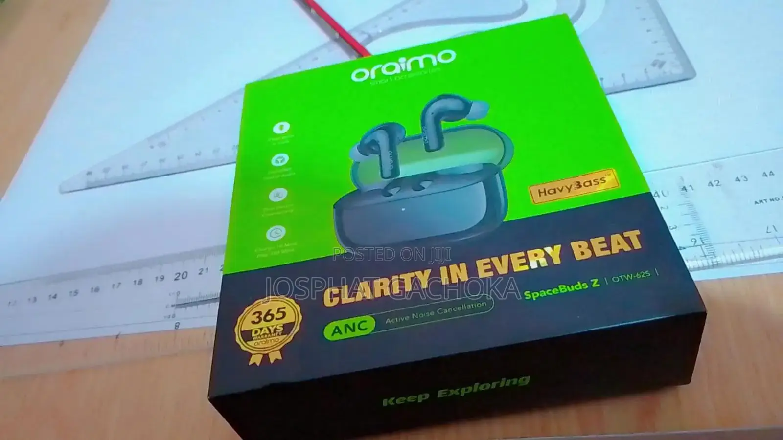 Oraimo SpaceBuds Z (OTW-625) ANC: Like New ( 2 Weeks Used)