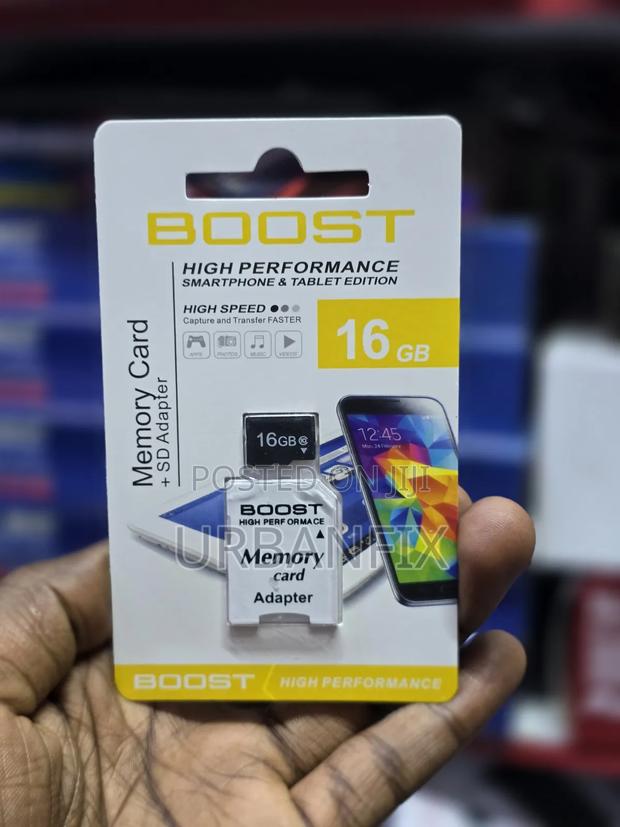 16GB Boost High Speed Memory Card With Fast Capture and Transfer