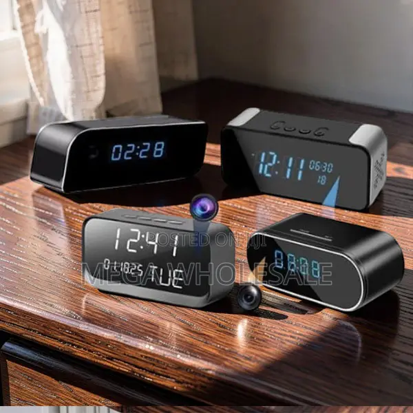 Smart Motion Watcher WiFi Alarm Table Clock Hidden Spy Camera