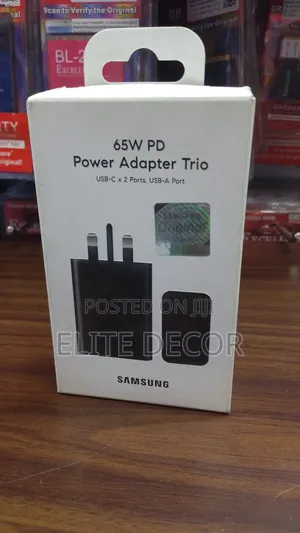 Samsung 65W PD Power Adapter Trio – 3-Port Fast Charger
