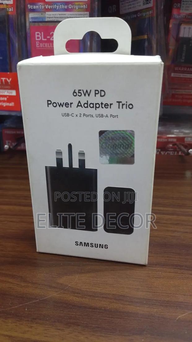 Samsung 65W PD Power Adapter Trio – 3-Port Fast Charger