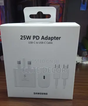 Samsung 25W Super Fast Charger + Type-C to Type-C Cable