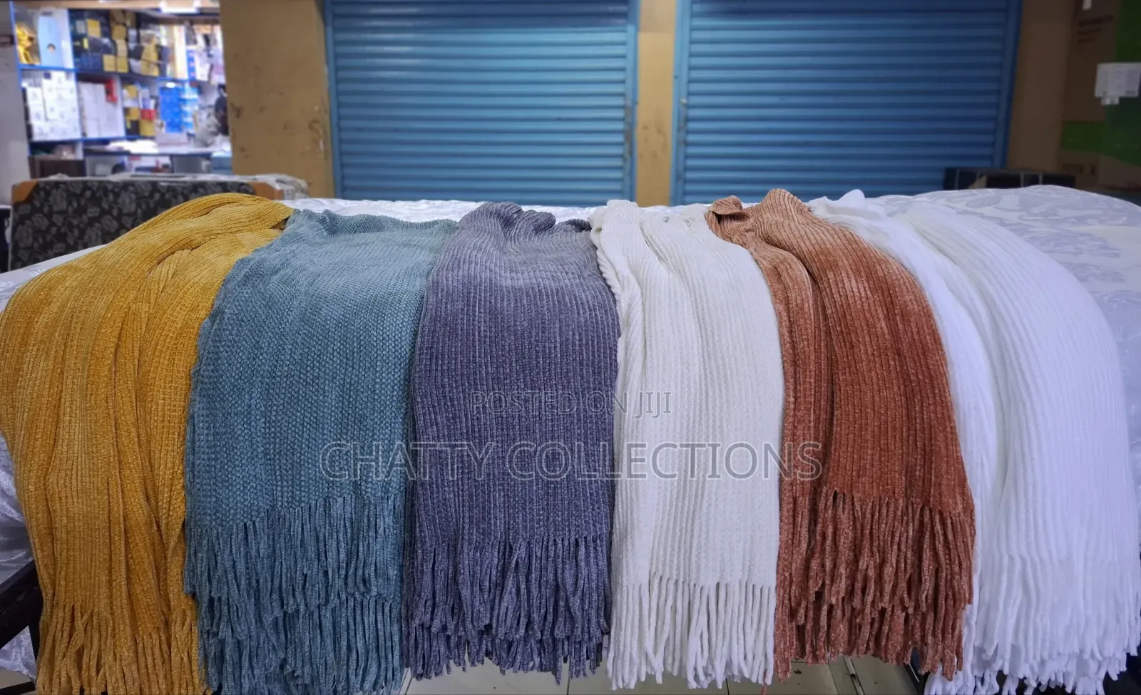 Knitted Fleece Blanket / Throw Blanket