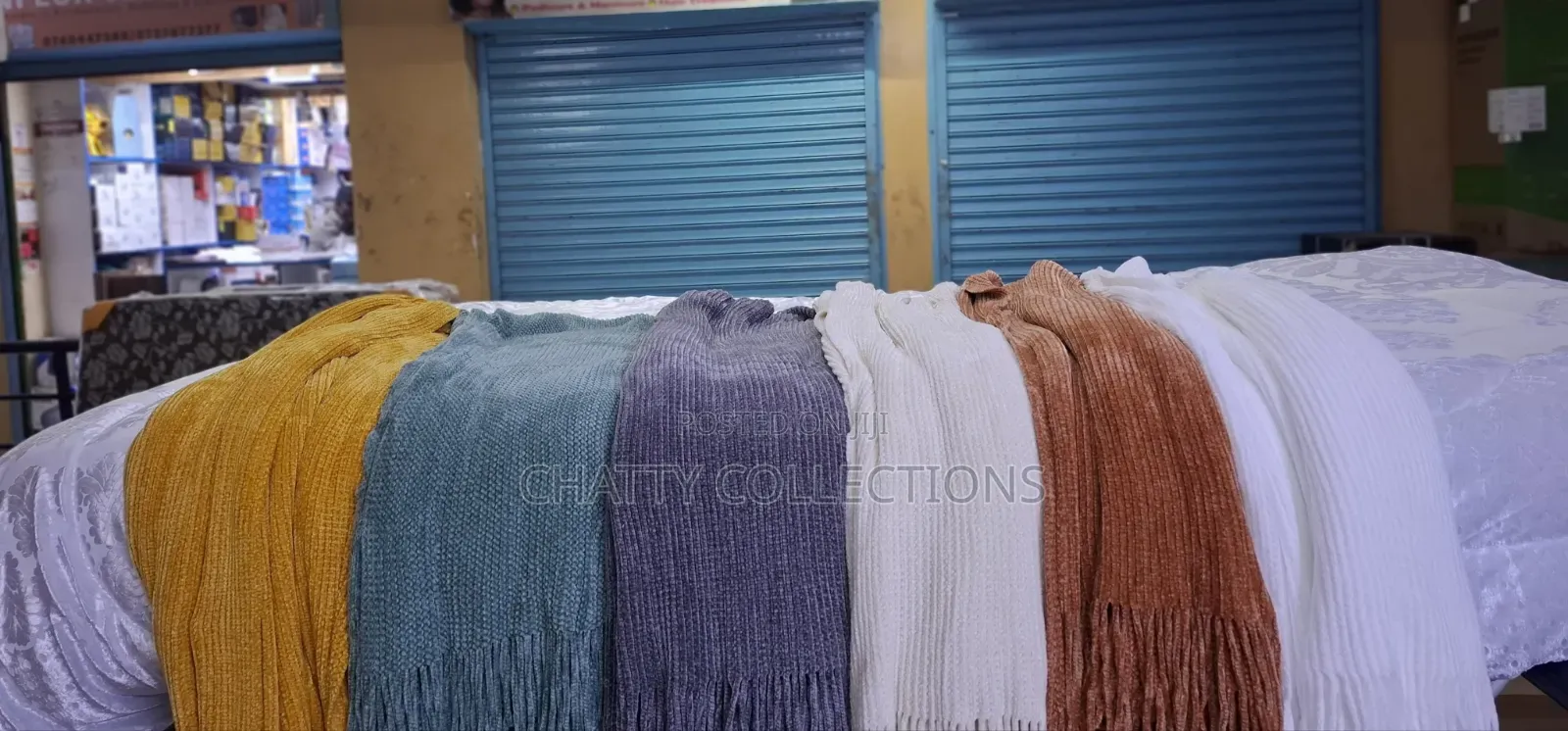 Knitted Fleece Blanket / Throw Blanket