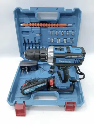 Heavy Duty Makita 26V Cordless Electric Drill Set