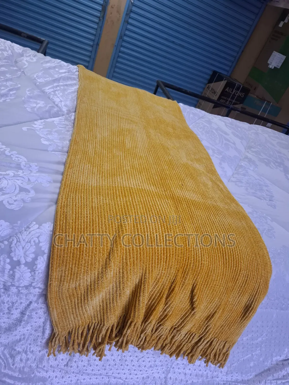 Knitted Fleece Blanket / Throw Blanket