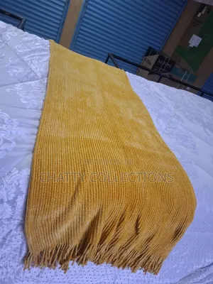 Knitted Fleece Blanket / Throw Blanket