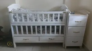 Baby Cot Plus Mattress and Drawers