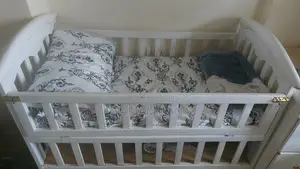 Baby Cot Plus Mattress and Drawers