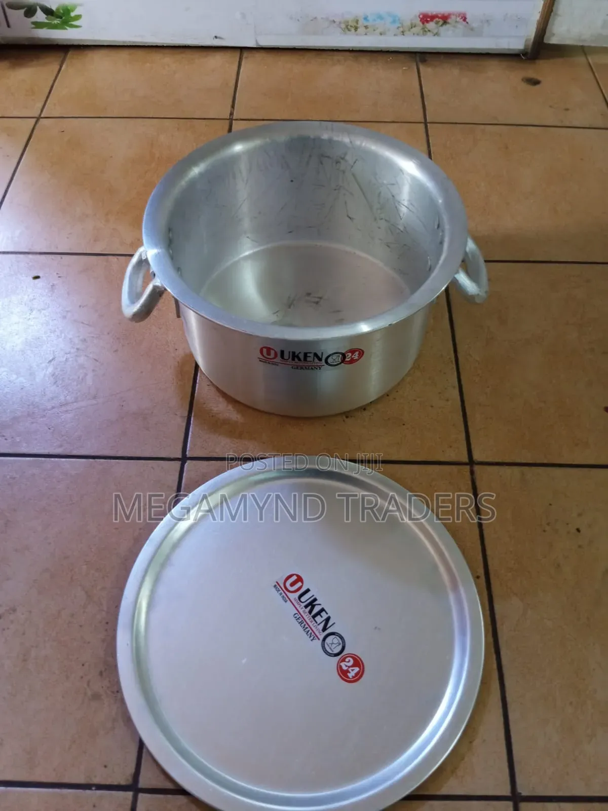 13LTR Aluminum Sufuria With Handle and Lid