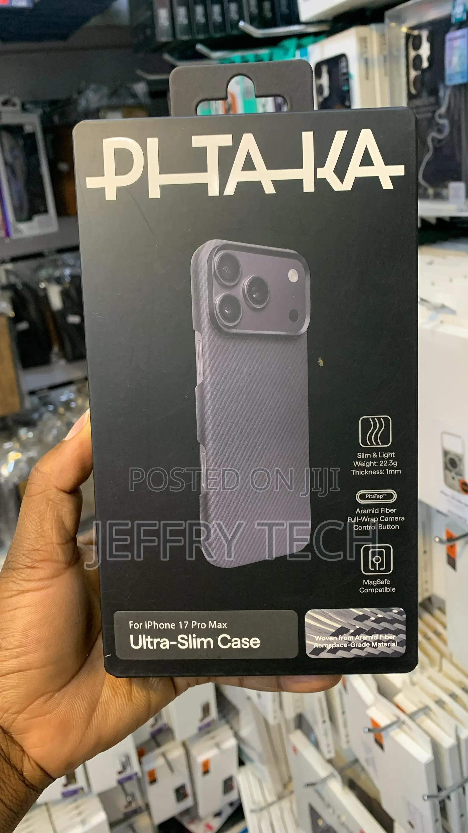 Pitaka Ultra-Slim Aramid Fiber Case Packaged for iPhone 17 Pro Max