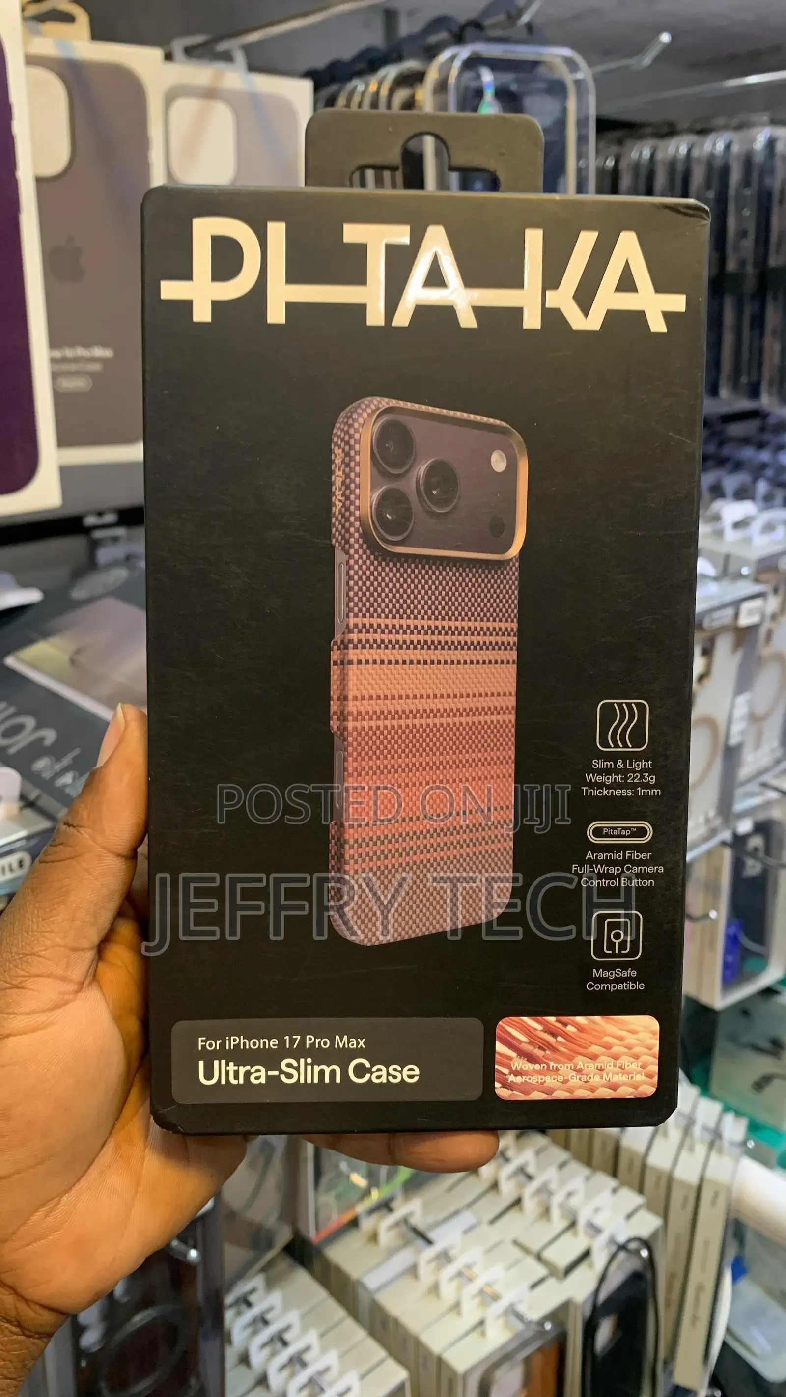 Pitaka Ultra-Slim Aramid Fiber Case Packaged for iPhone 17 Pro Max
