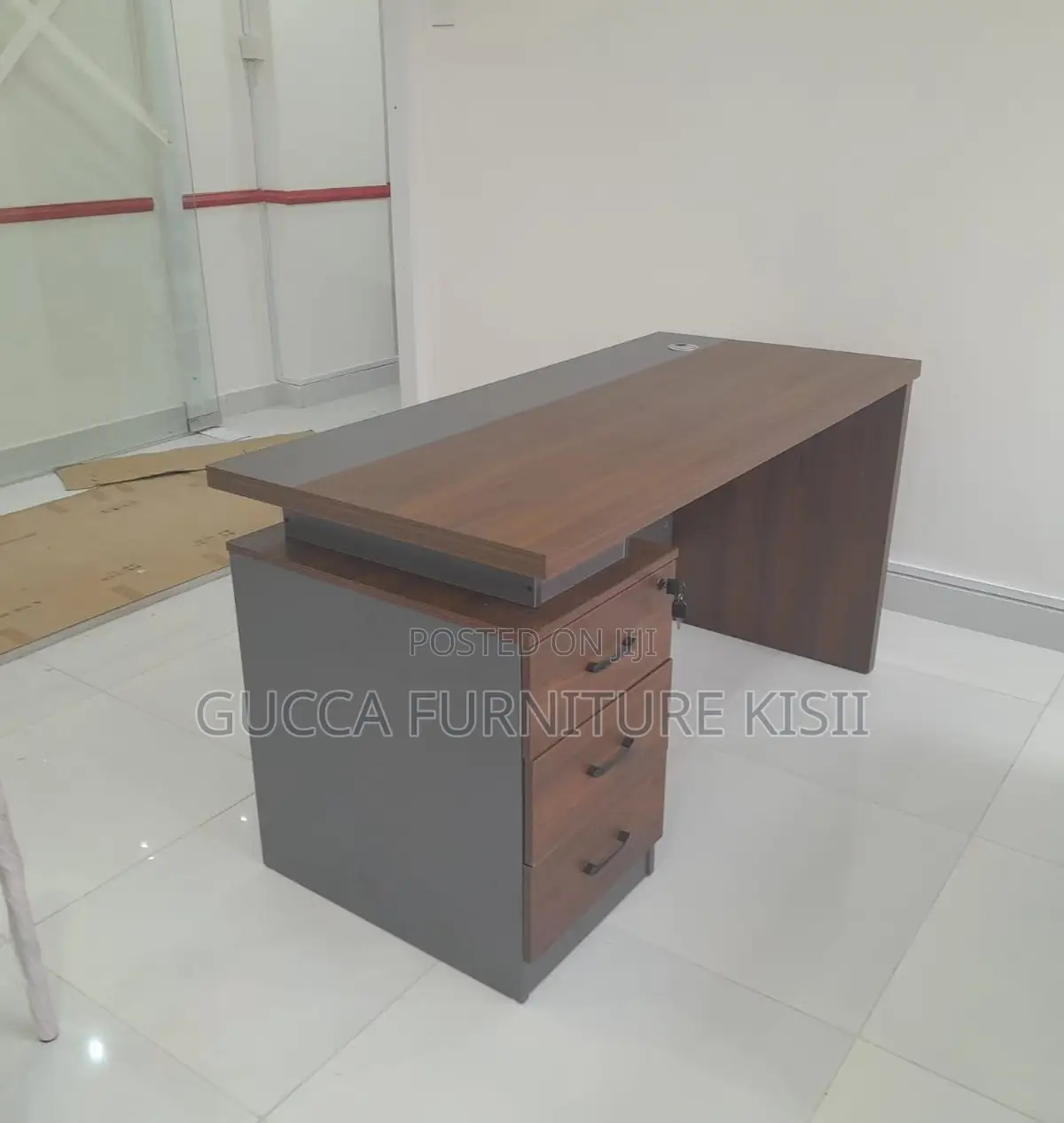 Desk; 1.2M Solid Wood Office Desk