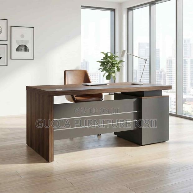 Desk; 1.2M Solid Wood Office Desk