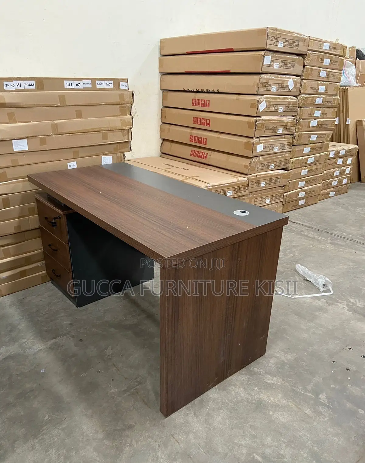Desk; 1.2M Solid Wood Office Desk
