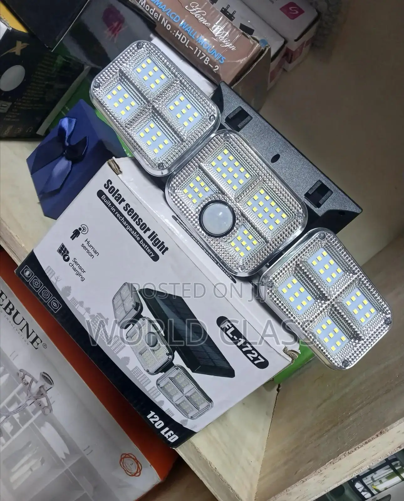 120 LED Solar-Powered Motion Sensor Security