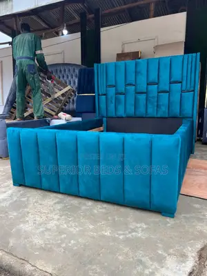 5x6 Teal Channel Chester Bed + Pay on Delivery