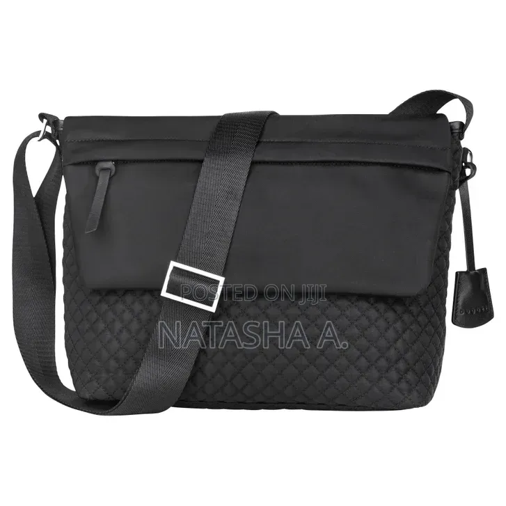 Bugatti Quilted Nylon Crossbody Shoulder Bag.
