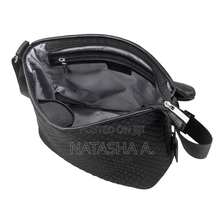 Bugatti Quilted Nylon Crossbody Shoulder Bag.