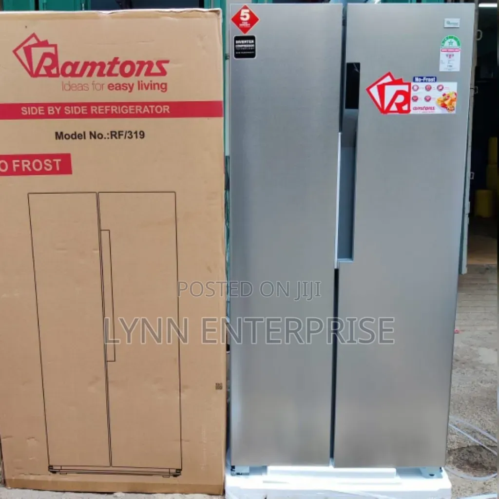 Ramtons Side by Side No Frost E No Frost 430Litres RF319 Refrigerator