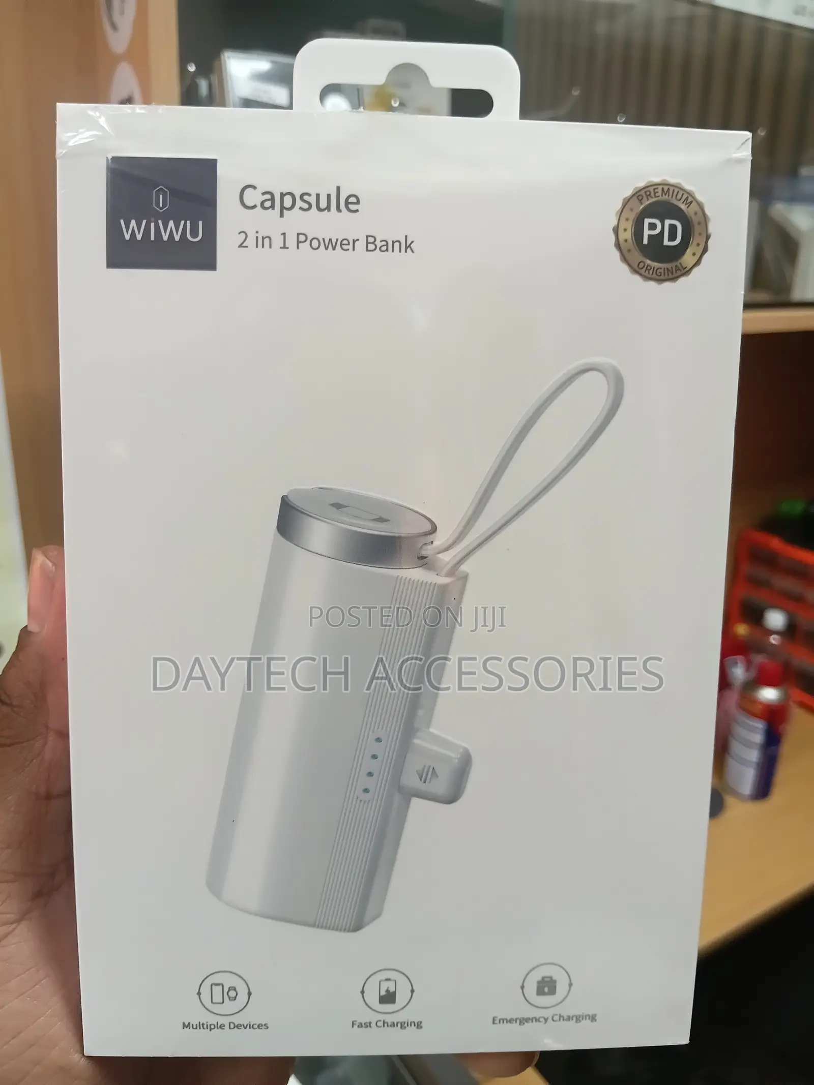 WiWU WI-W026 Capsule Type-C Power Bank (5000mAh)