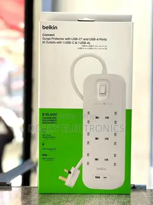 Belkin Extension [ 6 Outlets With 1 USB-C USB-A