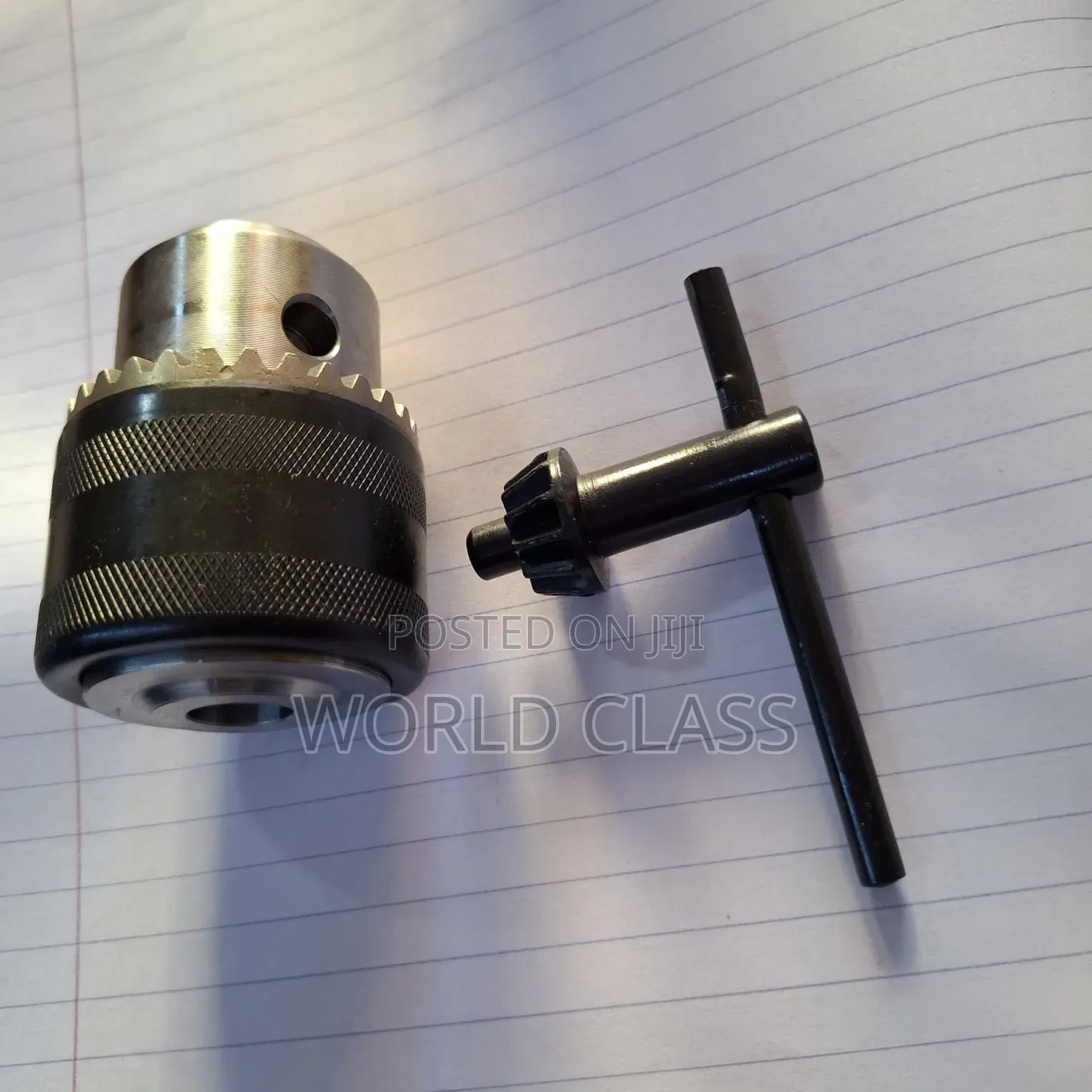 13mm Keyed Drill Chuck With Its Matching Tightening Key.