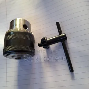 13mm Keyed Drill Chuck With Its Matching Tightening Key.