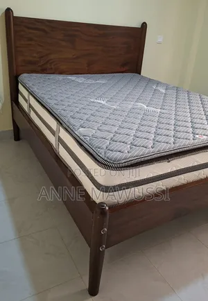 5'6 Solid Mahogany Bed