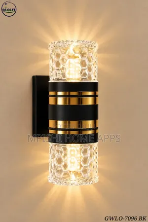 Cylindrical Crystal LED Wall Light