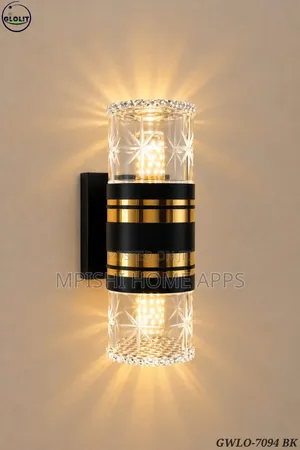 Cylindrical Crystal LED Wall Light