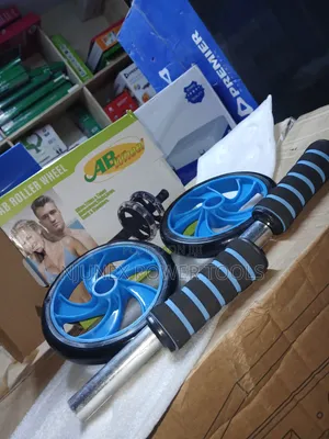 Dual-Wheel Ab Roller Designed for Core and Abdominal Workouts.