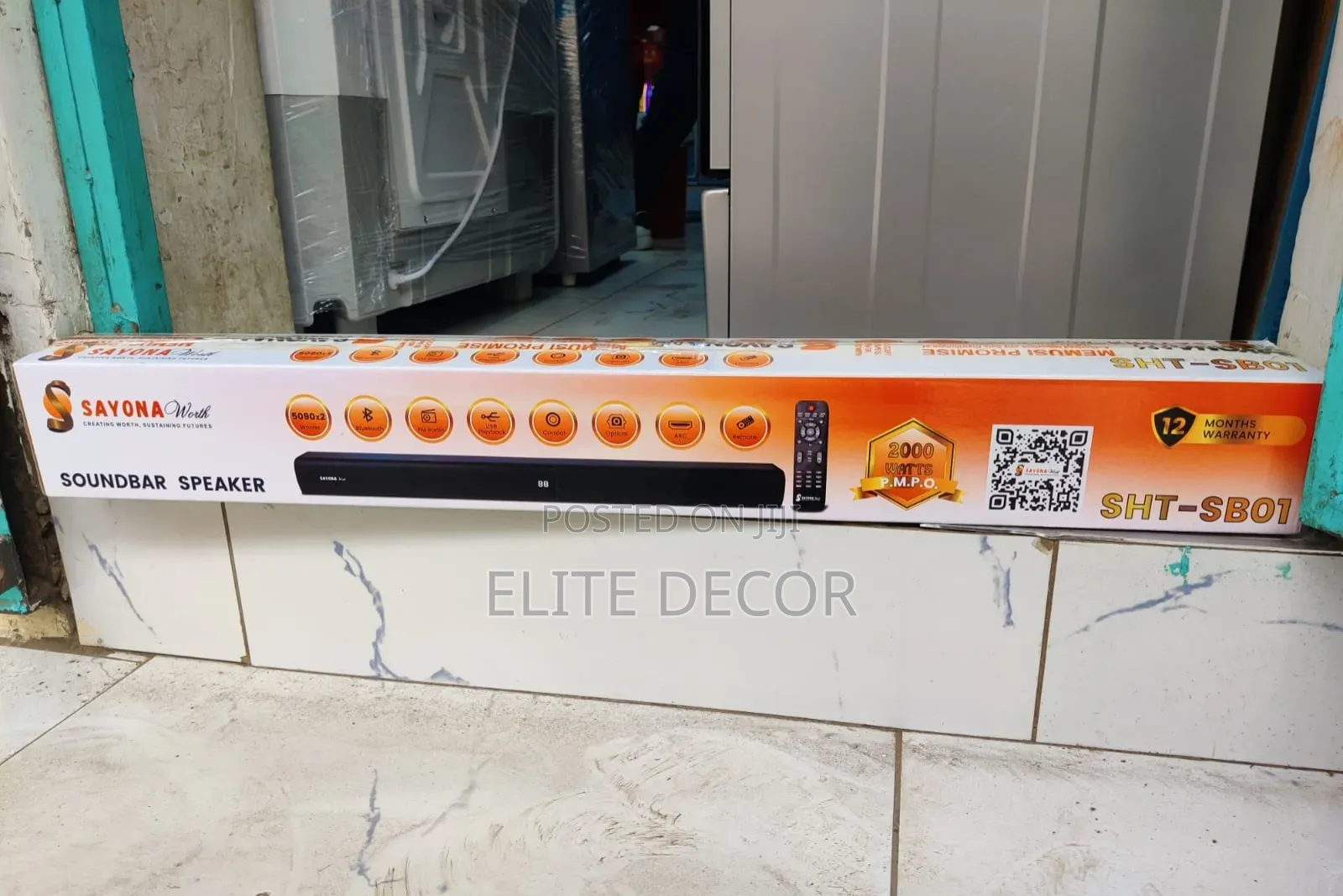 Sayona SB01 Soundbar – Bluetooth, USB FM | Powerful Sound