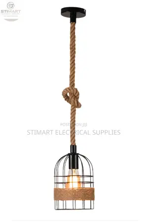 Rope Cage Pendant Light